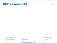 Tablet Screenshot of butikkservice.no